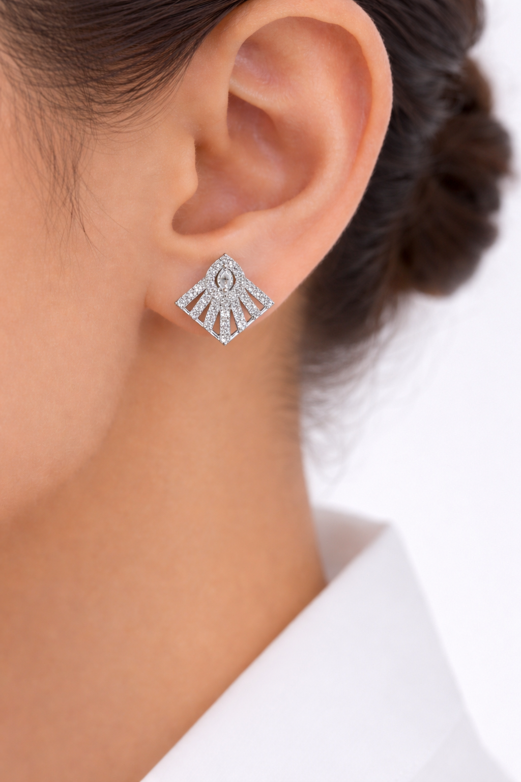 Elegant American Diamond  Stud Earrings | Premium Sparkle Design