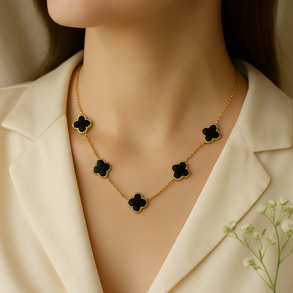 Anti-Tarnish Jewelry Set for Women – Earrings, Pendant Chain, Ring & Bracelet Combo | Stylish, Lightweight & Long-Lasting Shine