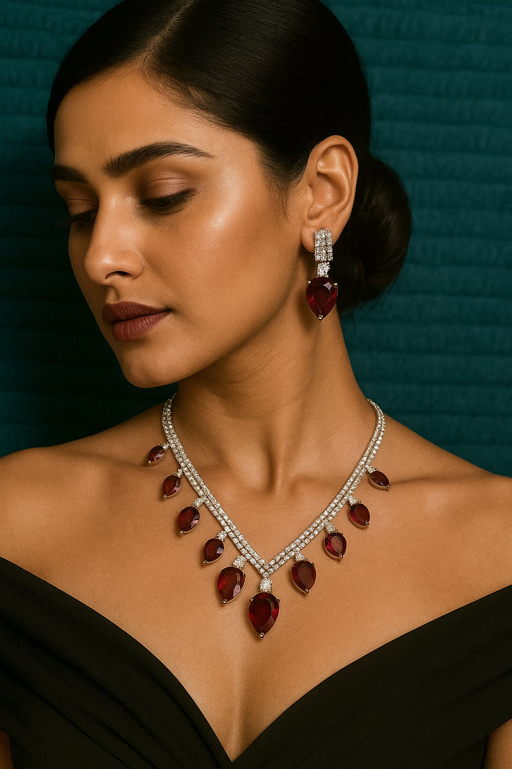 American Diamond Designer Necklace