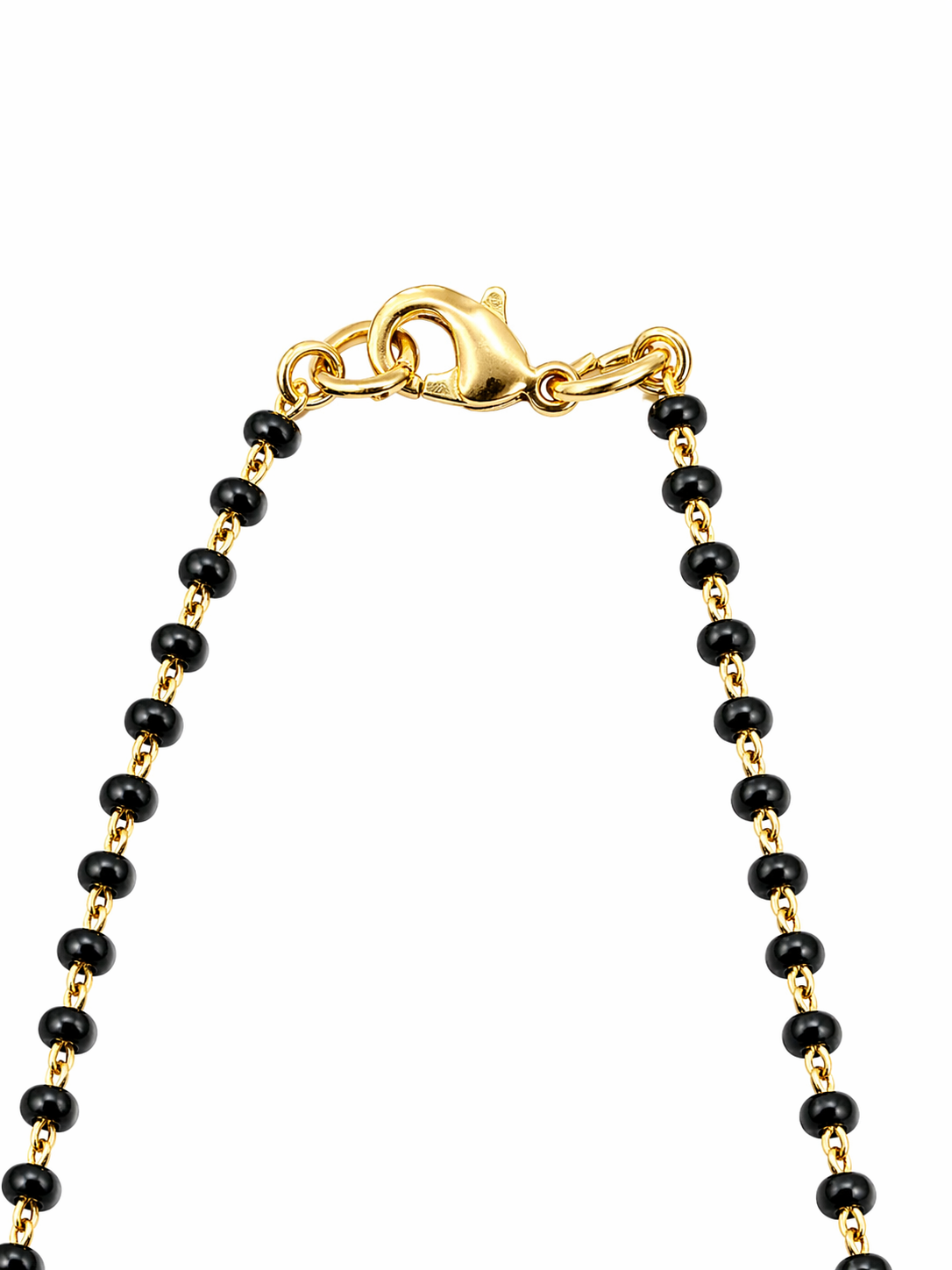Elegant 18K Gold Plated Mangalsutra with American Diamonds – Anti-Tarnish Finish 3. Premium Medium Size Mangalsutra | 18K