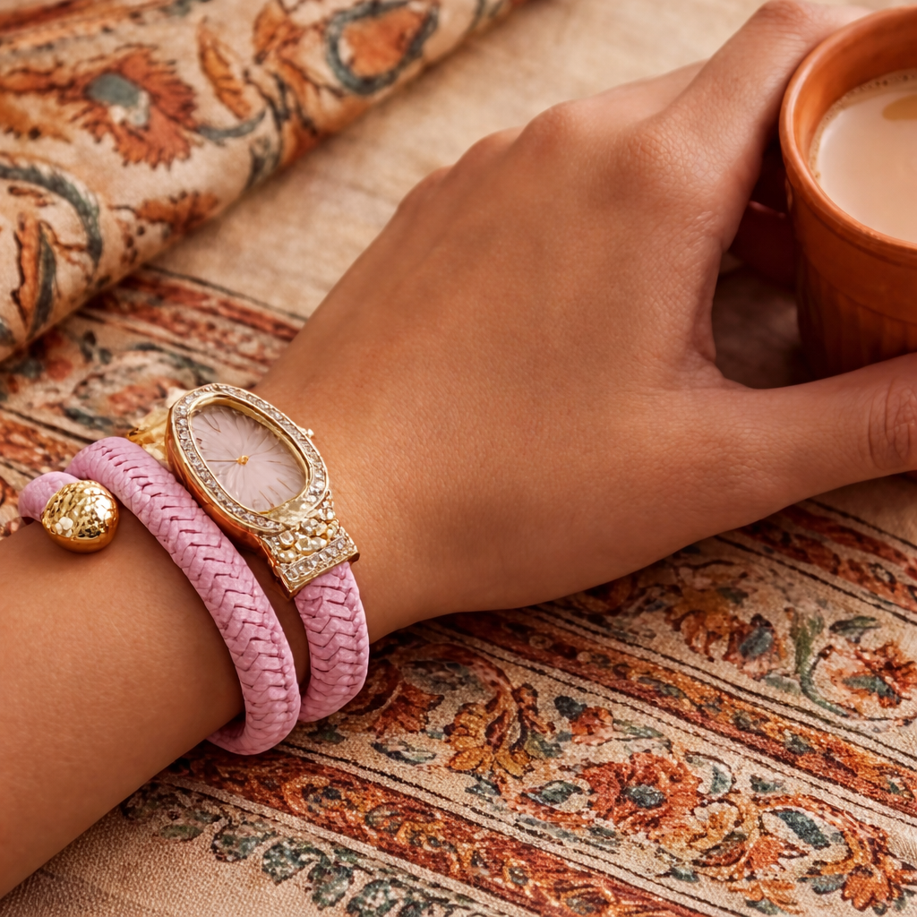 Elegant Snake Design Leather Strap Watch for Women | Stylish & Trendy Analog Wrist Watch
