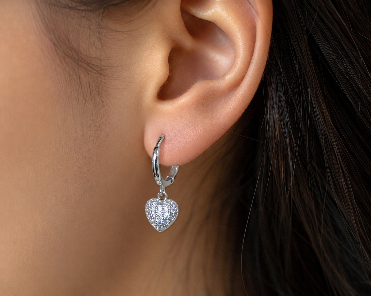 18K Gold Plated Anti-Tarnish Mini Hoop Earrings Set for Women | Heart Charm, Crystal Drop & Abstract Charm Hoops | Korean Style Daily Wear Earrings Collection