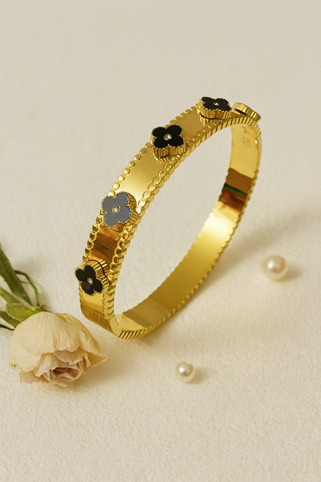 Elegant Anti-Tarnish Gold-Plated Bracelet for Women | Skin-Friendly | Long-Lasting Shine | Lightweight