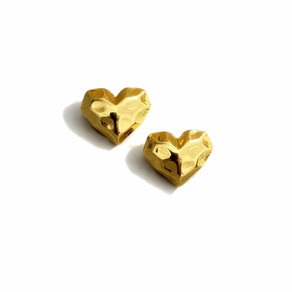Anti- Tarnish Heart Earrings