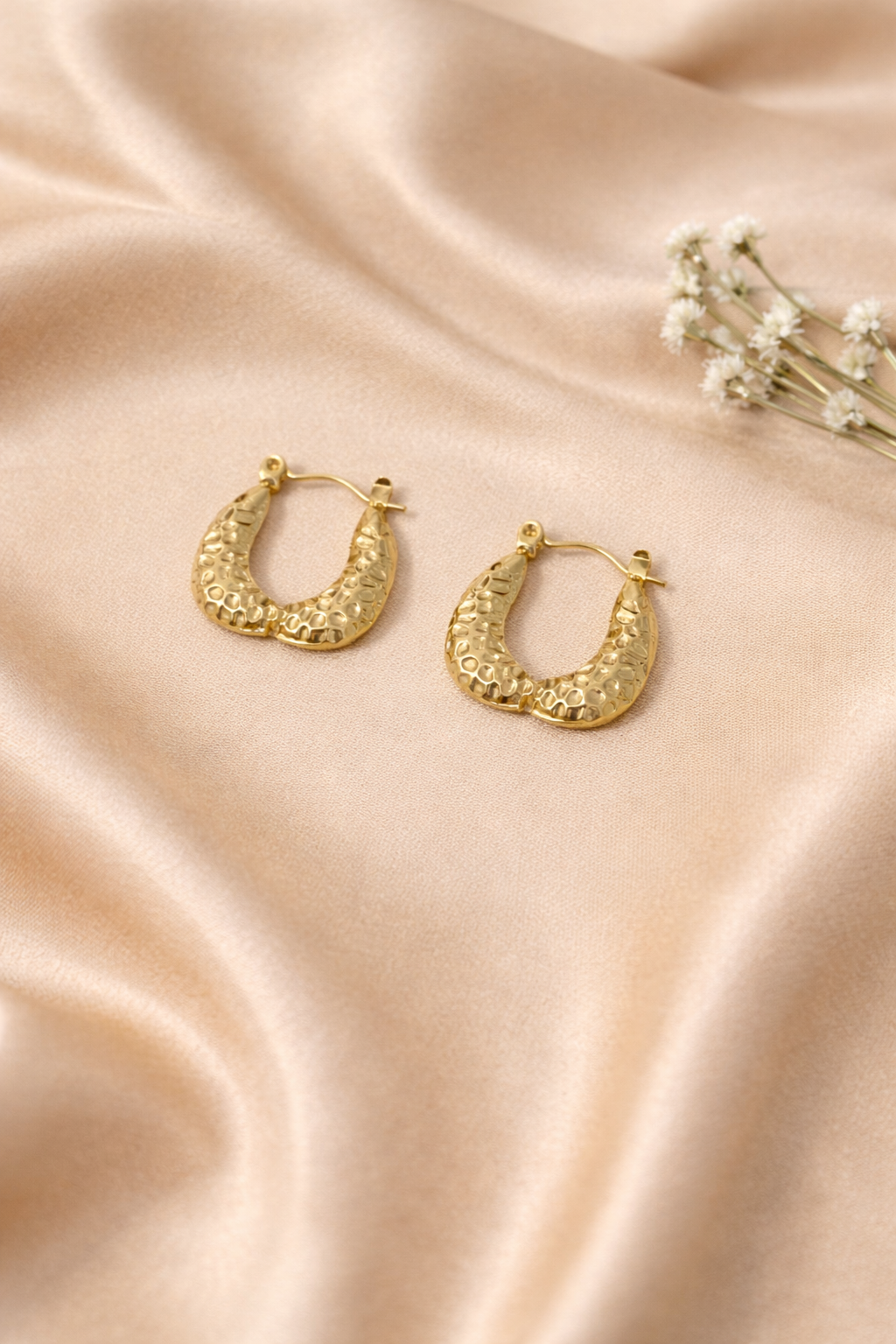 18K Gold Plated Anti-Tarnish Hoop Earrings | Skin-Friendly | Lightweight Daily Wear Hoops for Women & Girls