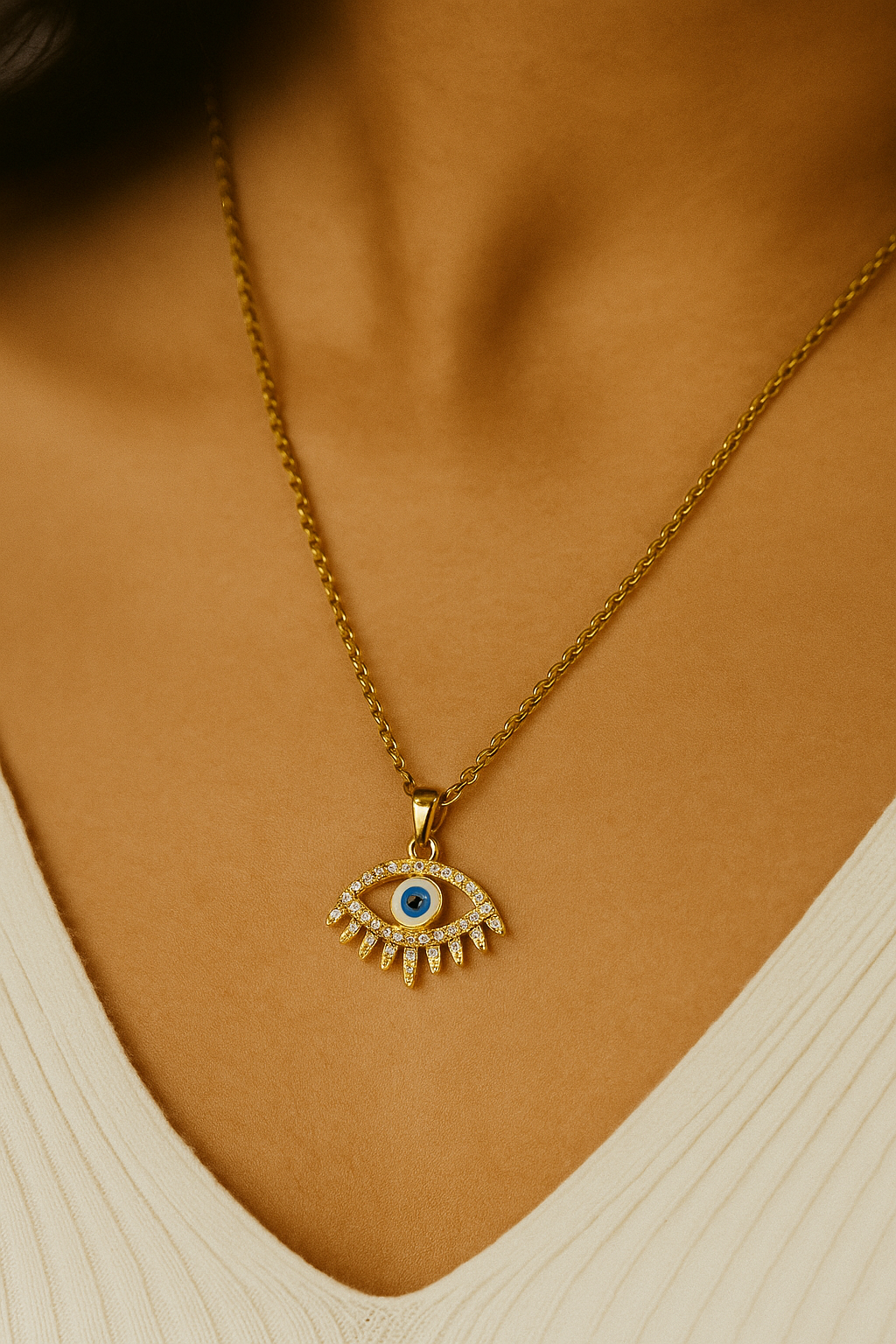 Jewelsstar Anti-Tarnish Chain & Bracelet Combo Gift Hamper | Evil Eye Design | Premium Gift Packaging