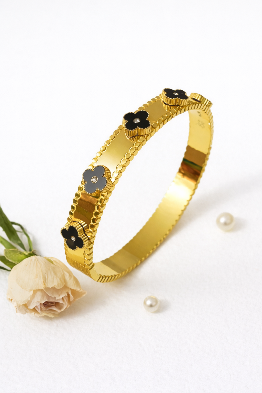 Elegant Anti-Tarnish Gold-Plated Bracelet for Women | Skin-Friendly | Long-Lasting Shine | Lightweight