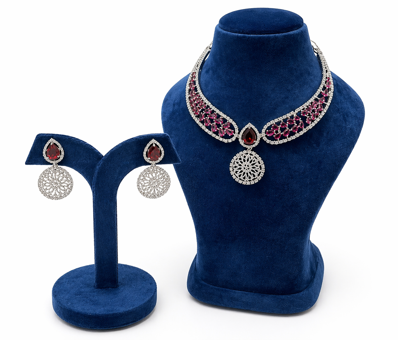 Elegant American Diamond Designer Necklace – A Timeless Statement of Luxury