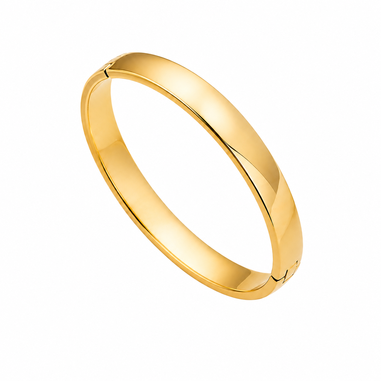 Elegant Gold Plated Minimalist Bangle Bracelet for Women