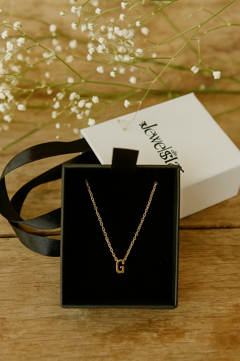Anti-Tarnish 18K Gold Plated G Initial Pendant Necklace | Delicate Small pendant and Chain | Gift-Ready Premium Packaging