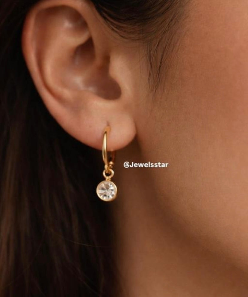 18K Gold Plated Small Hoop Earrings Combo Set – 3 Pairs Minimal Everyday Hoops for Women & Girls