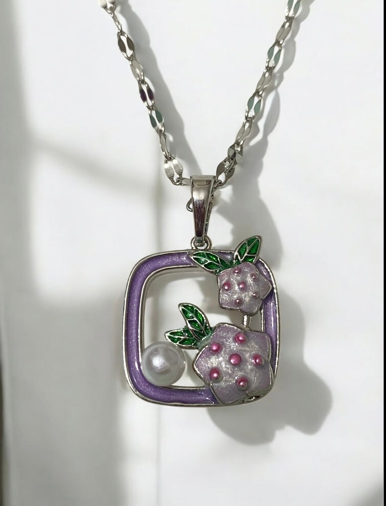 JewelsStar Handmade Resin Art Pendant Chain | Stylish & Lightweight Pendant Necklace for Women & Girls