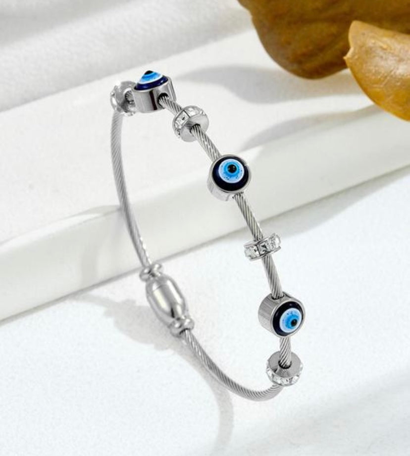 Anti-Tarnish Evil Eye Bracelet for Women & Girls | One Size Adjustable | Protection & Stylish Jewelry