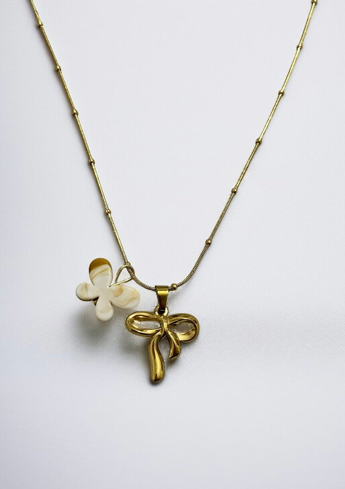 New Trendy Double Pendant Chain for Women & Girls | Classy Girlish Necklace with Adjustable Fit