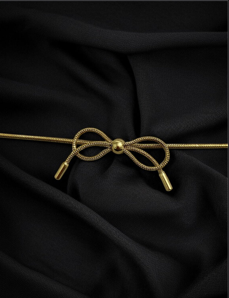 Anti-Tarnish Bow Chain Bracelet for Women & Girls | Adjustable Fit | Perfect for Gifting