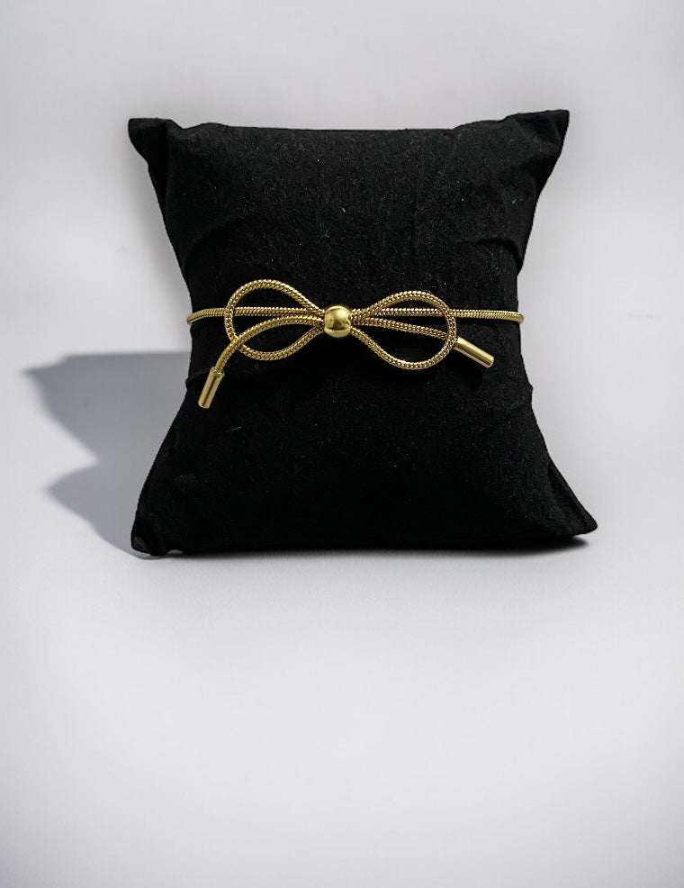 Anti-Tarnish Bow Chain Bracelet for Women & Girls | Adjustable Fit | Perfect for Gifting