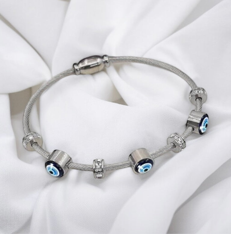 Anti-Tarnish Evil Eye Bracelet for Women & Girls | One Size Adjustable | Protection & Stylish Jewelry