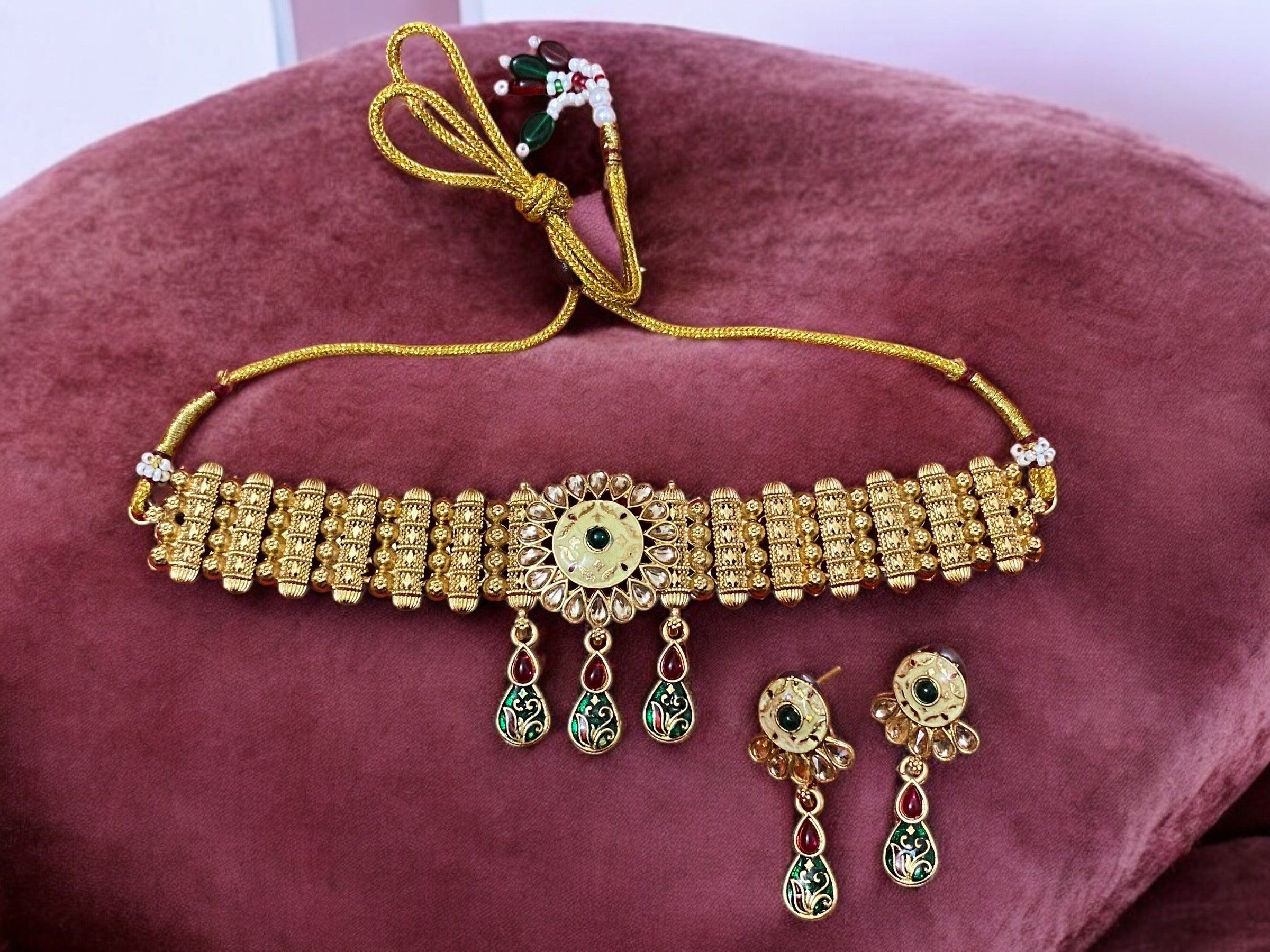 Elegant Gold-Plated Designer Necklace – Timeless Luxury for Every Occasion