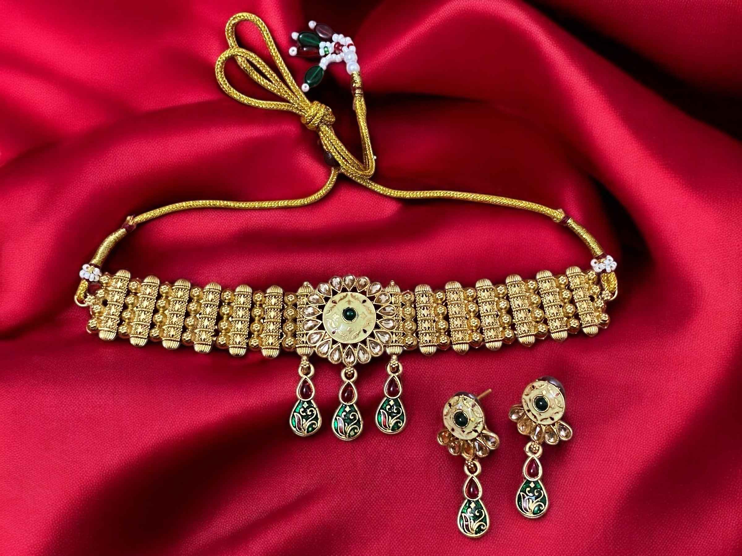 Elegant Gold-Plated Designer Necklace – Timeless Luxury for Every Occasion