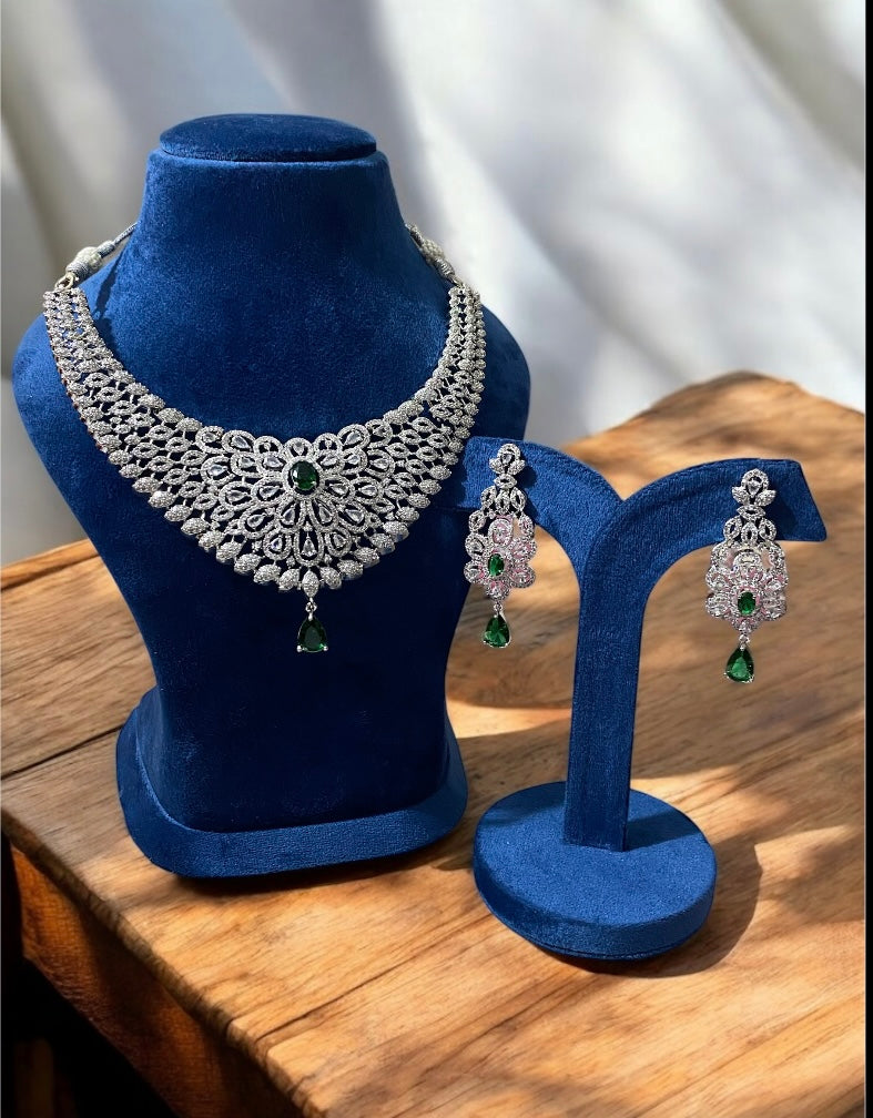 Elegant American Diamond Necklace – A Timeless Piece of Luxury