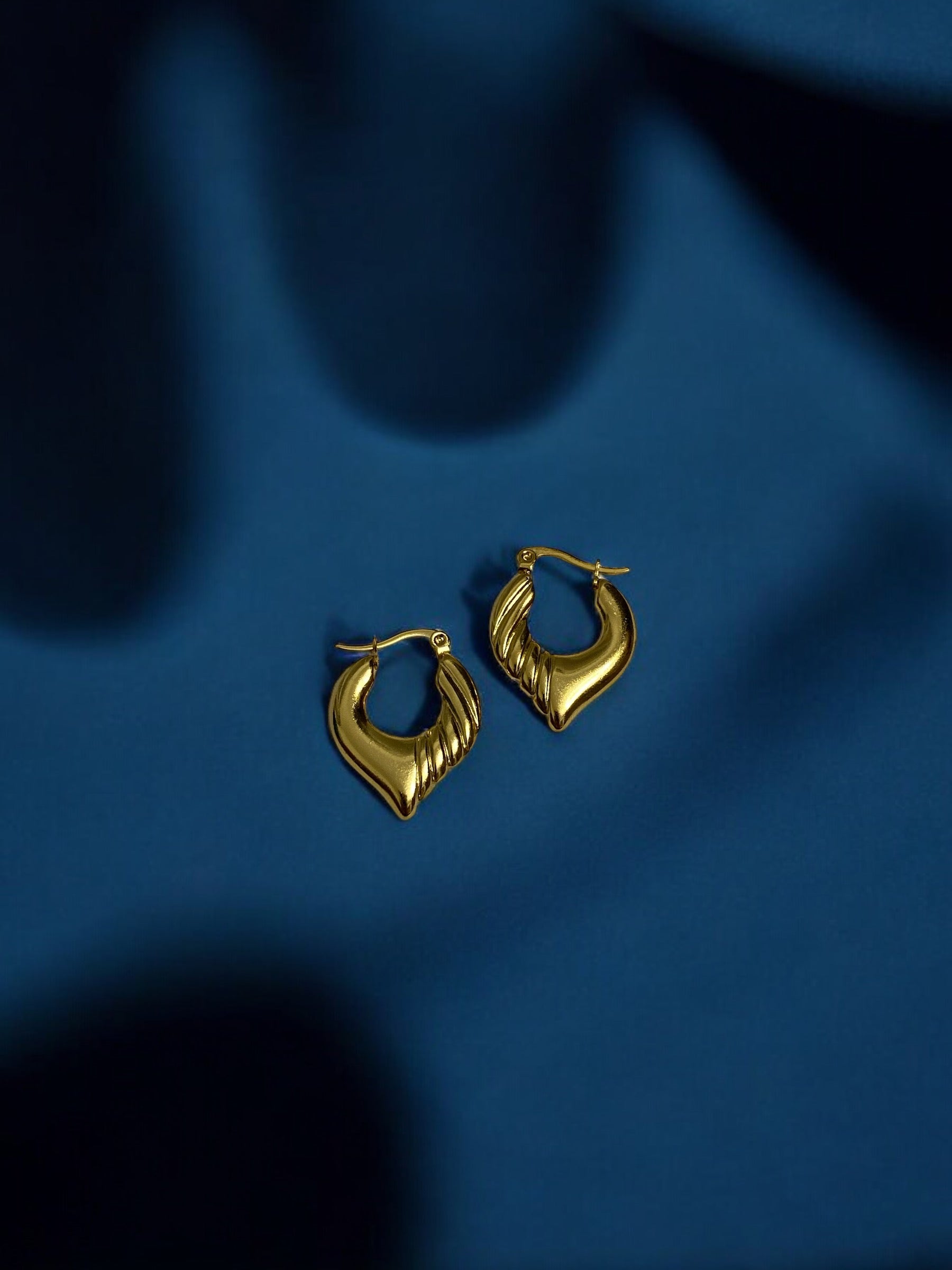 Stunning Anti-Tarnish Designer Hoop Earrings