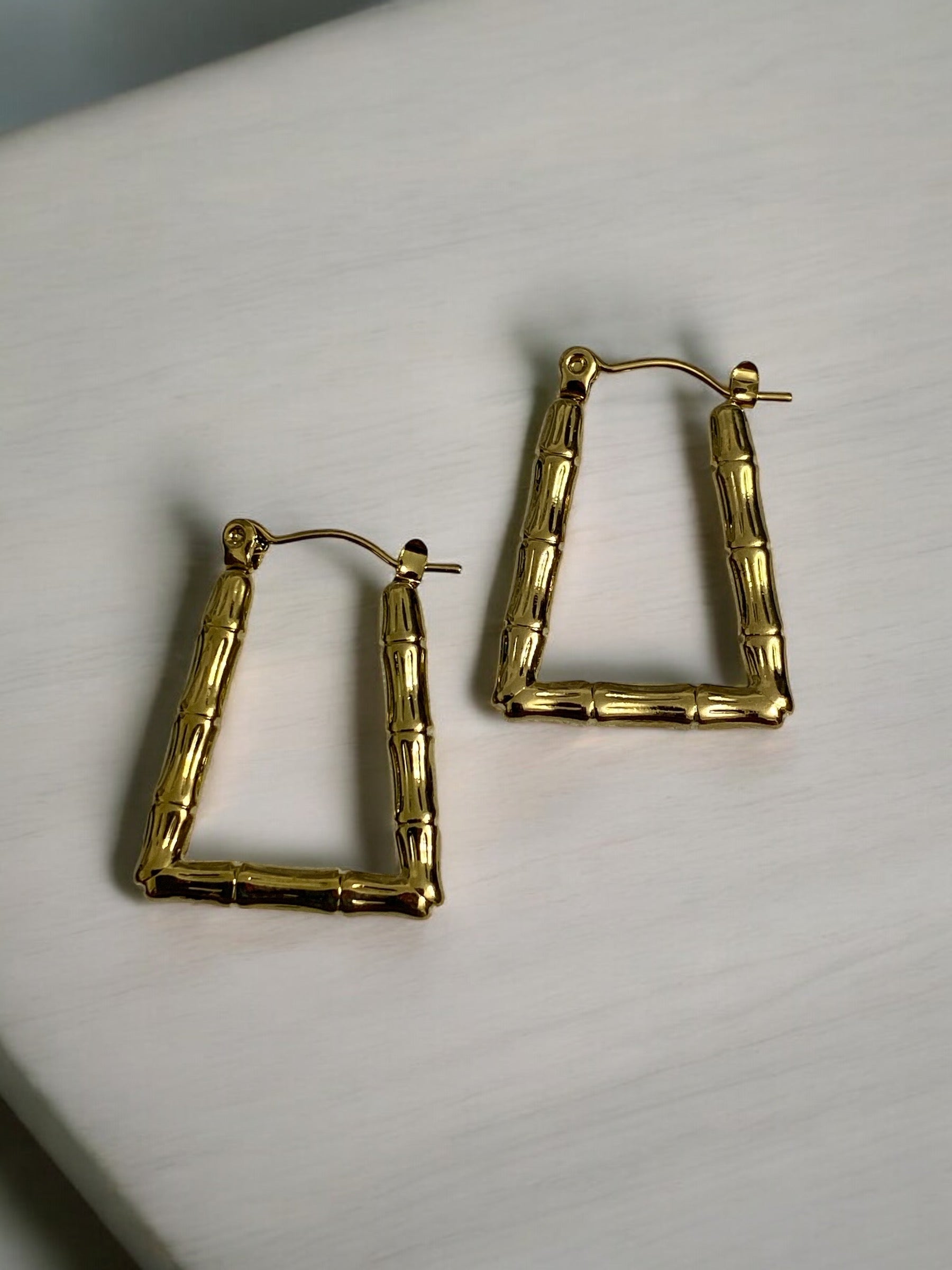 Stunning Anti-Tarnish Designer Hoop Earrings