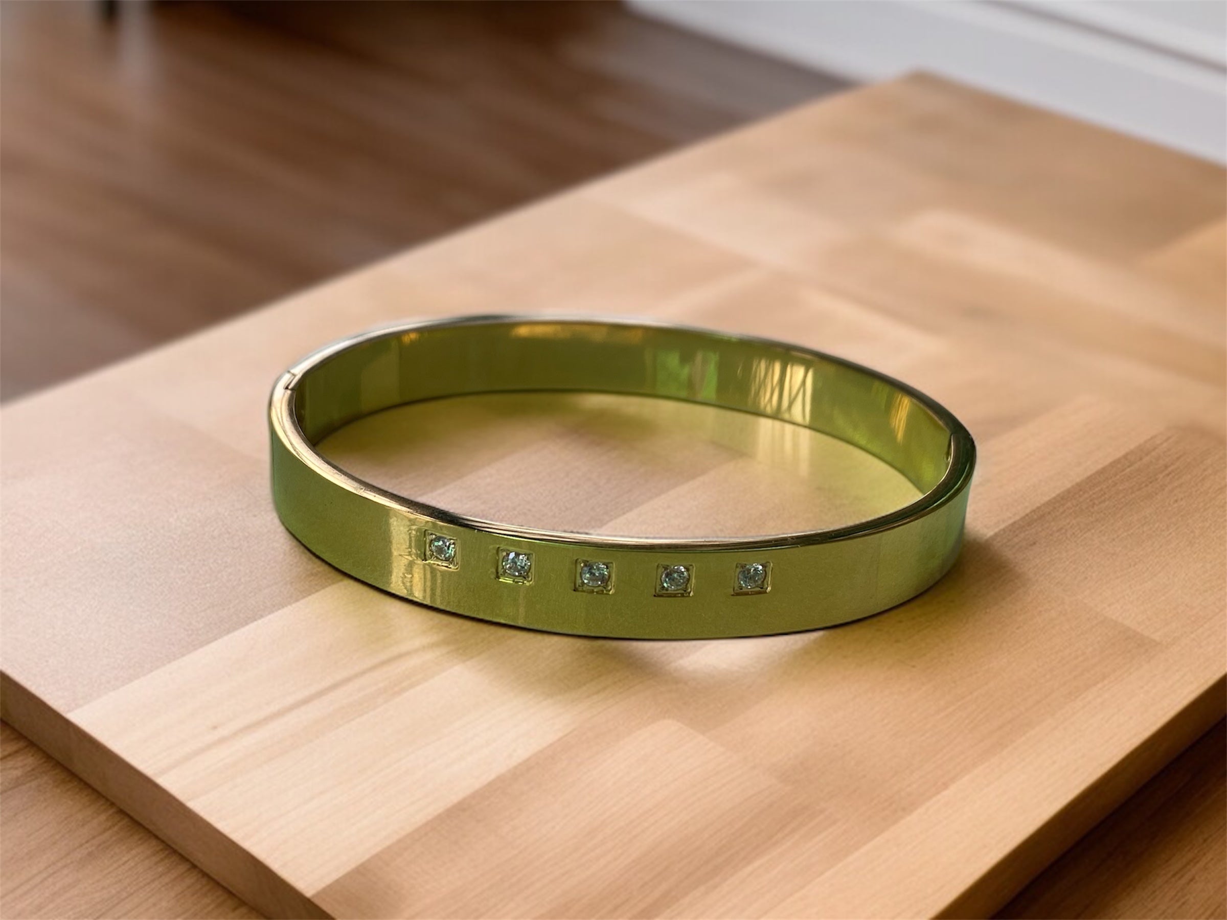 Minimal Gold-Plated Anti-Tarnish Bracelet with American Diamonds – Elegant Daily Wear Jewellery