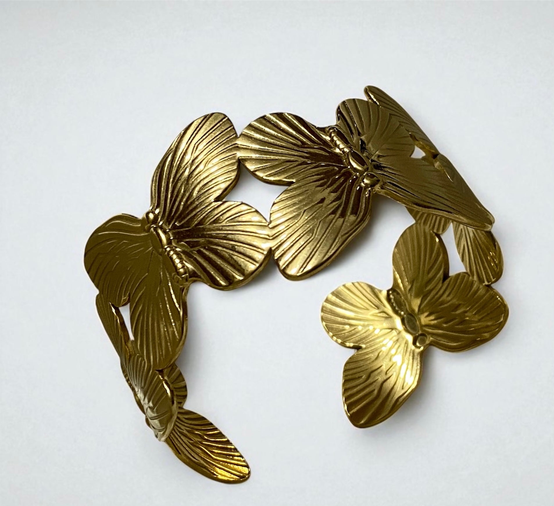 Women’s Anti-Tarnish Butterfly Cuff Bracelet | Designer Classic Look | Elegant Party Wear Jewelry