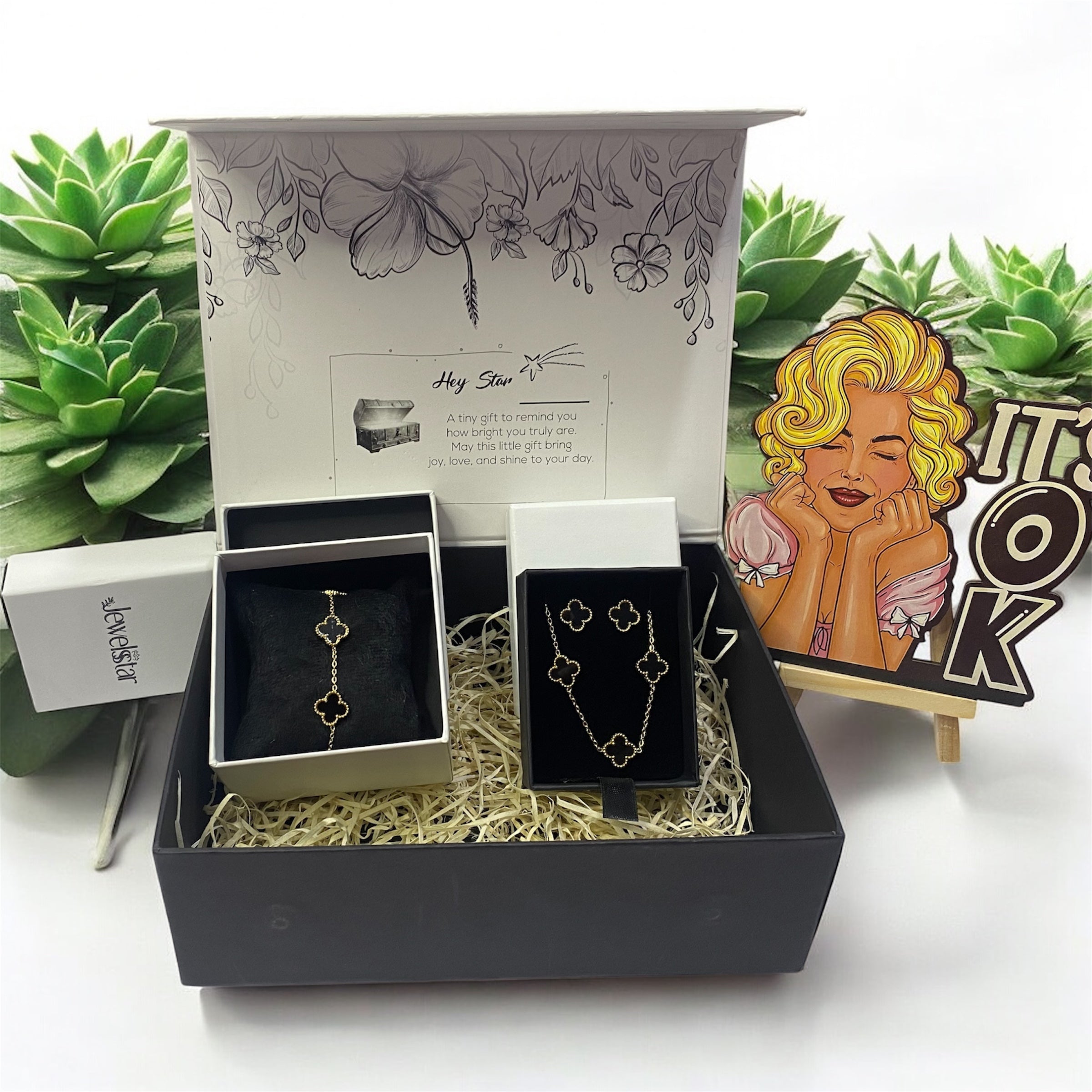 Anti-Tarnish 18K Gold Plated Chain, Earrings & Bracelet Gift Hamper | High-Quality Adjustable Jewelry Set | Perfect for Daily Wear & Gifting