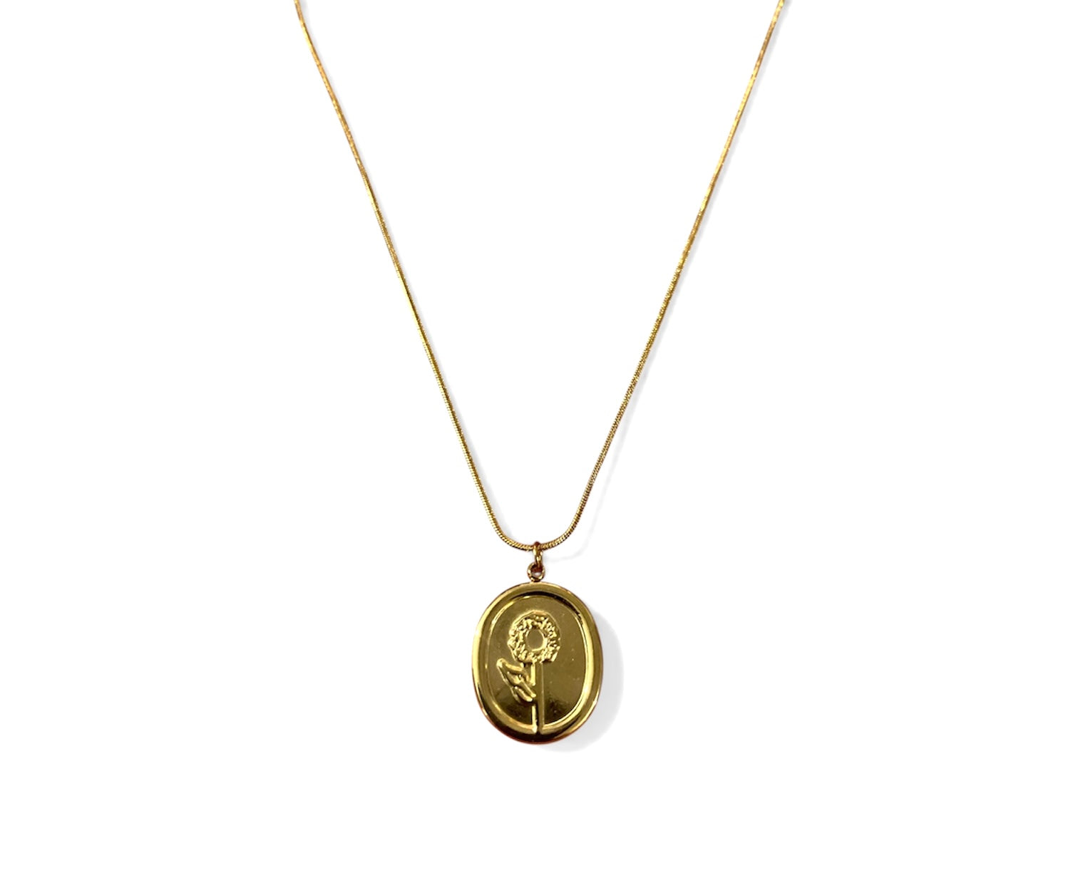 Premium 18K Gold Plated Anti-Tarnish Pendant Necklace – Elegant & Minimal